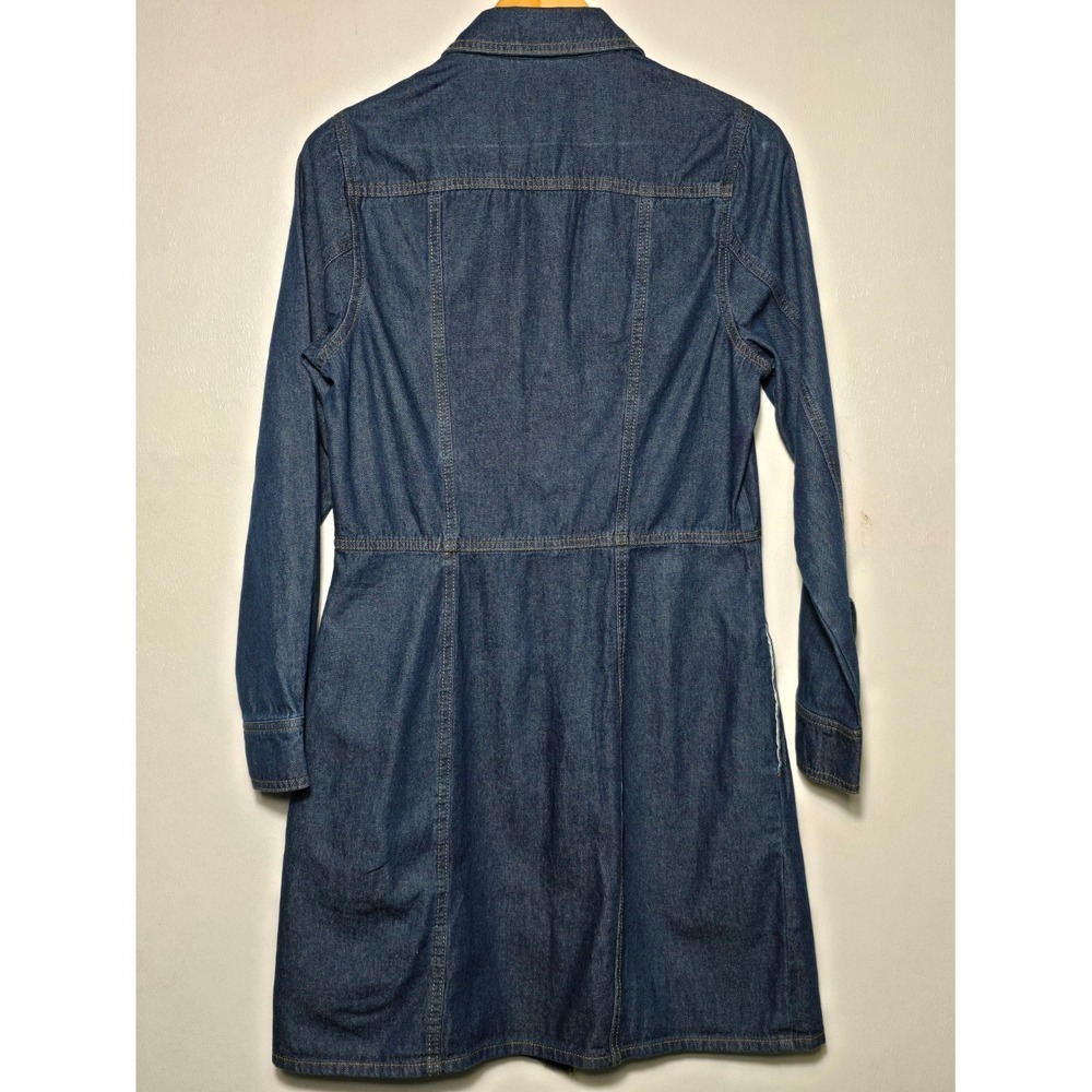 Frye Dark Blue Denim Shirt Dress - Picture 2 of 3